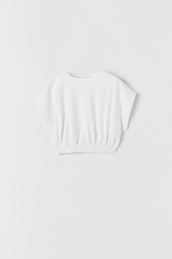 Zara cropped t shirt Outlet