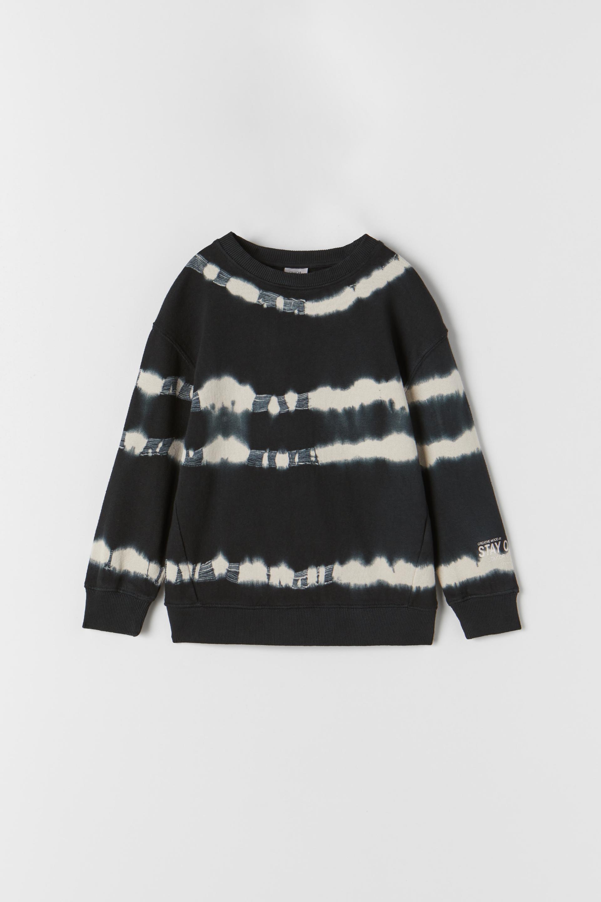 zara black sweatshirt