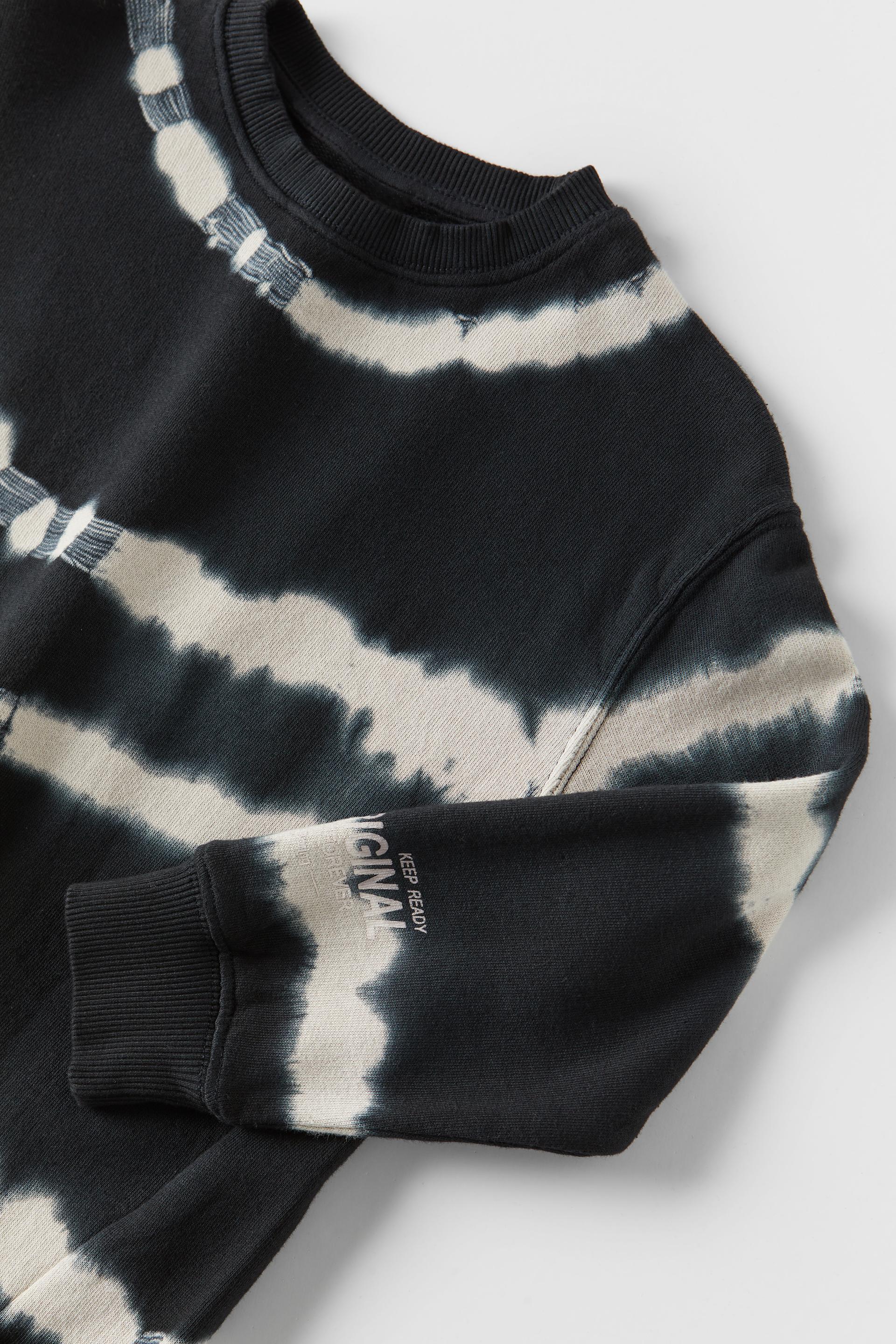 tie dye moletom com capuz zara