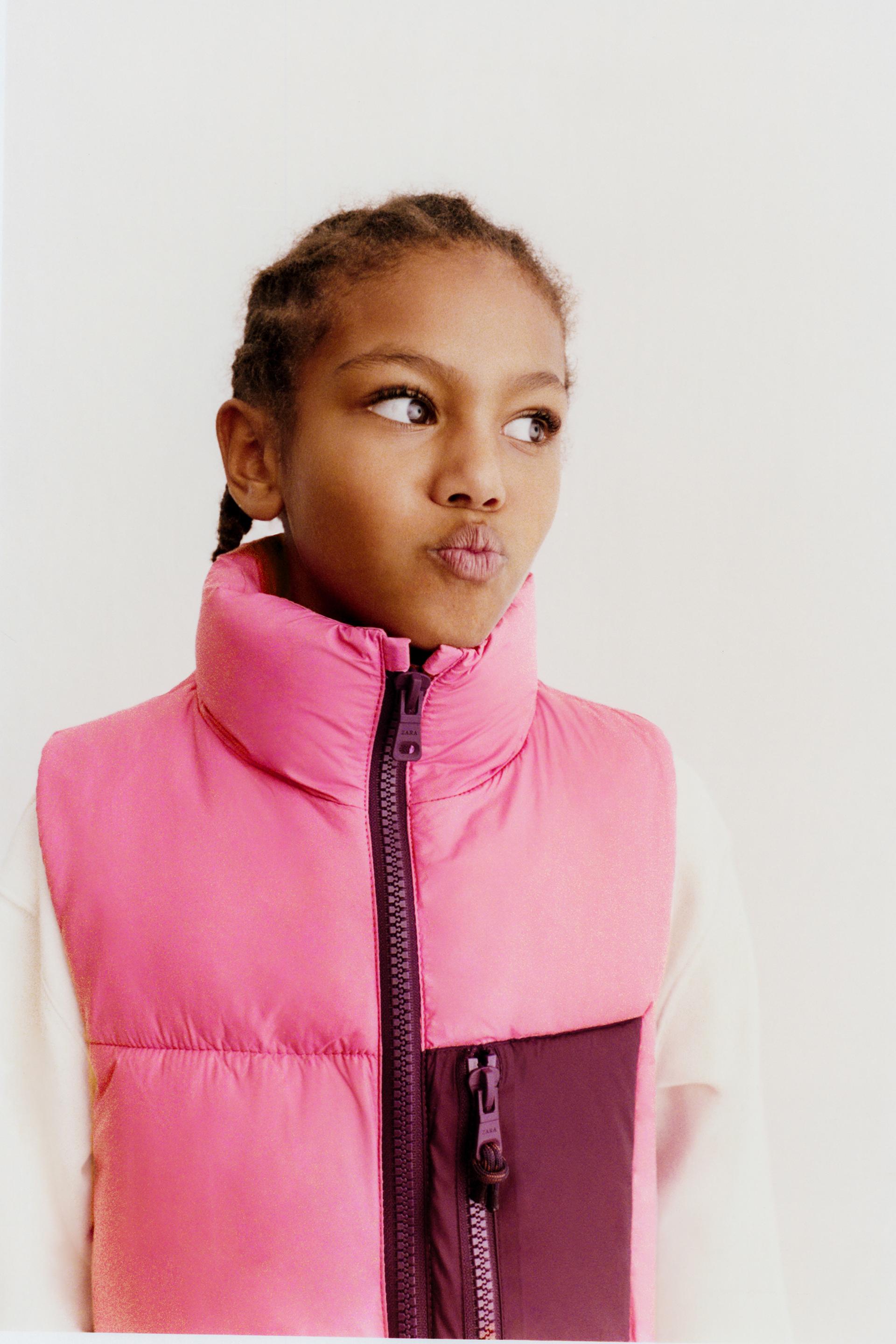 Zara pink gilet Clearance