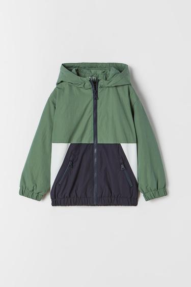 oversized colour block jacket at zara