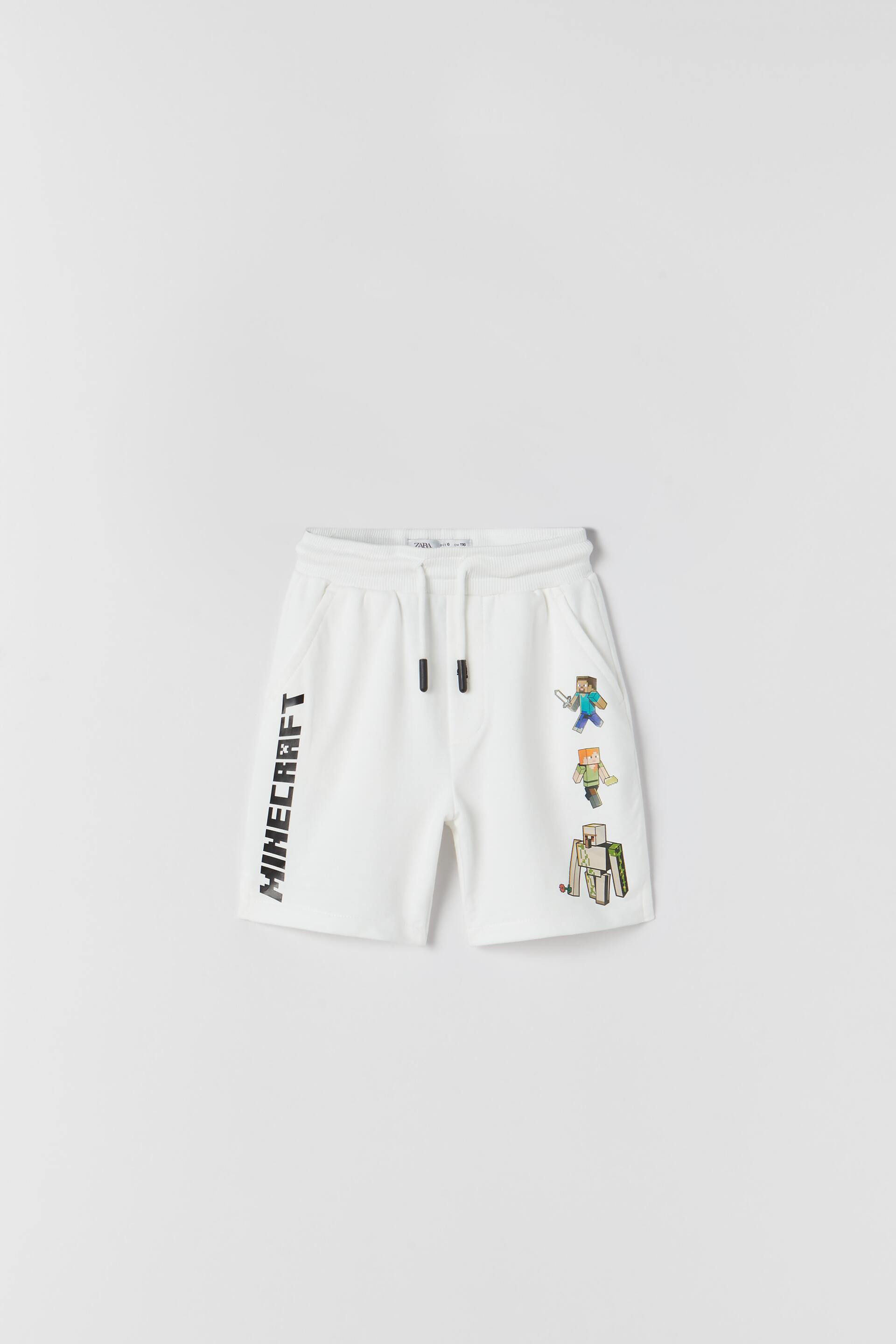 Minecraft Mojang Ab Tm バミューダパンツ ホワイト Zara Japan 日本 Minecraft Mojang Ab Tm バミューダパンツ ホワイト Zara Japan 日本