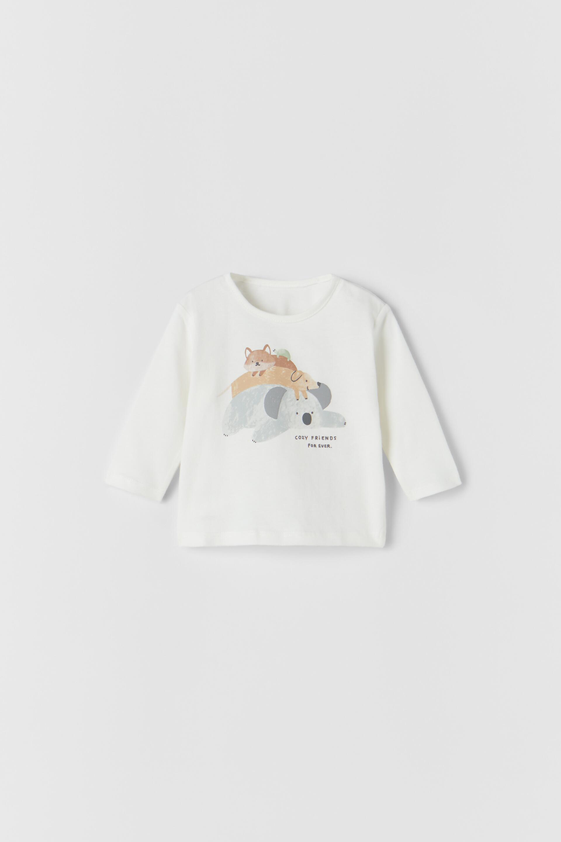 T-SHIRT WITH LITTLE ANIMALS - Light 