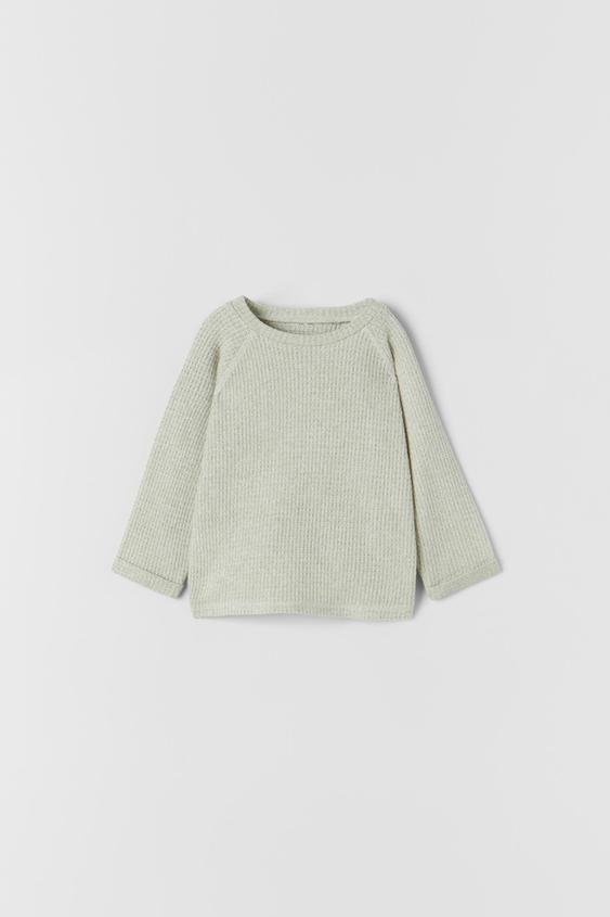 zara knit sweatshirt