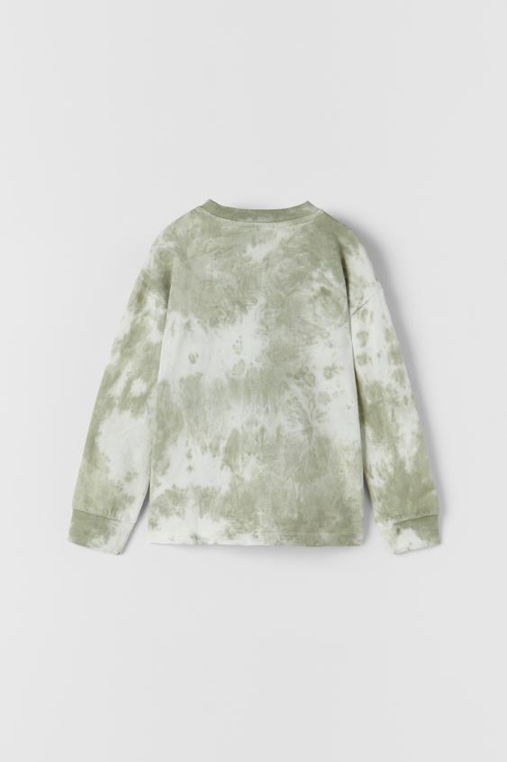 TIE-DYE TOP - Green | ZARA Australia