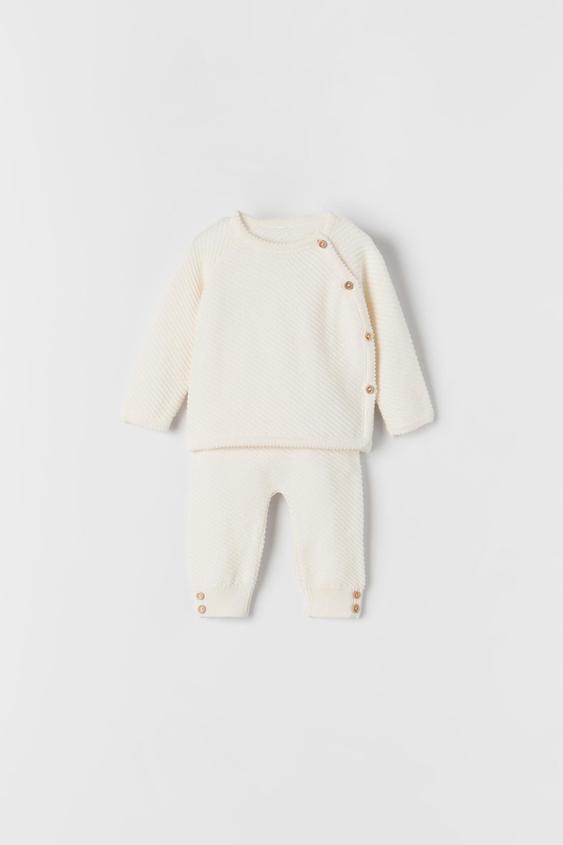 zara two piece knit set
