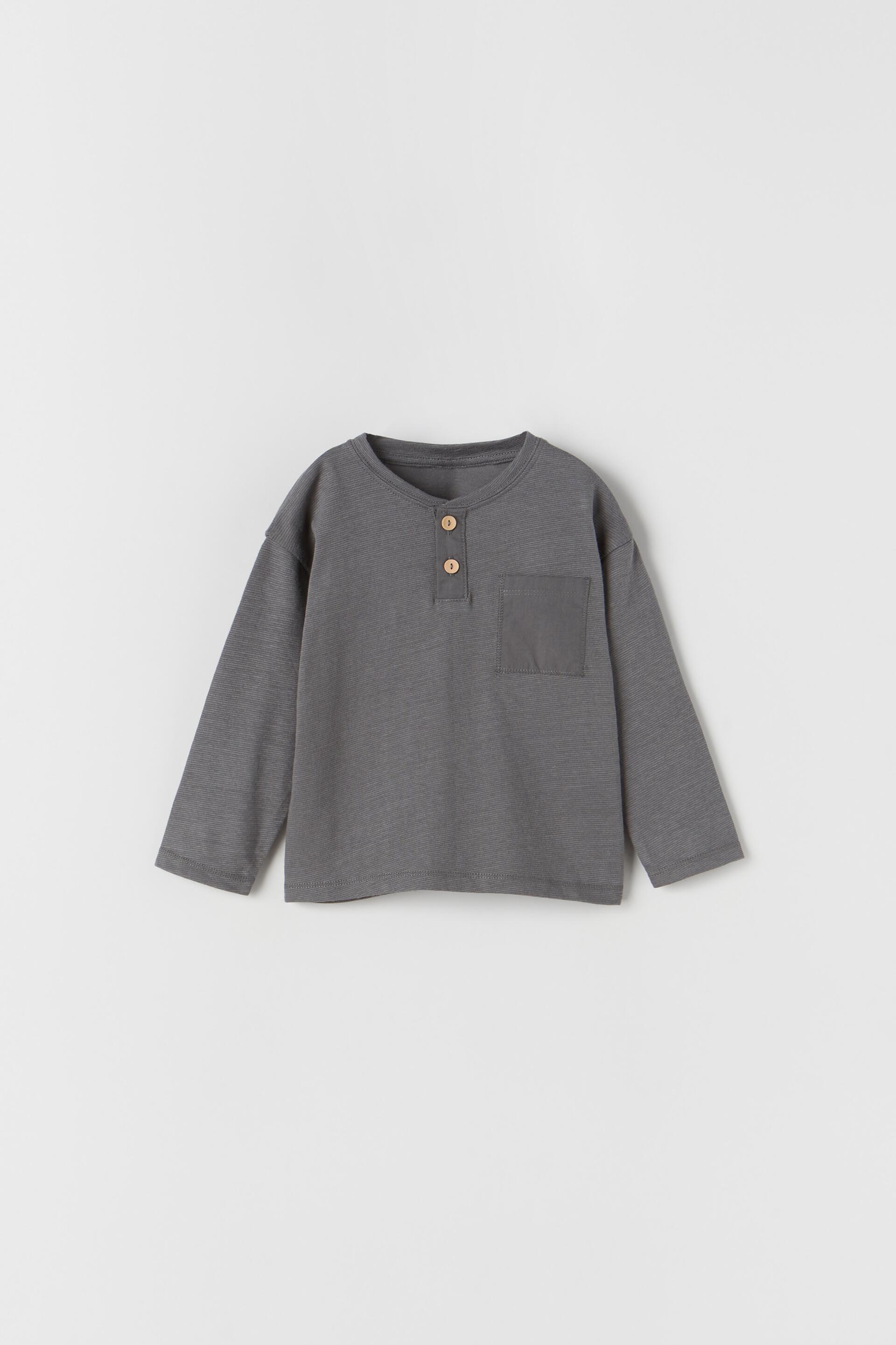 Henley shirt zara clearance
