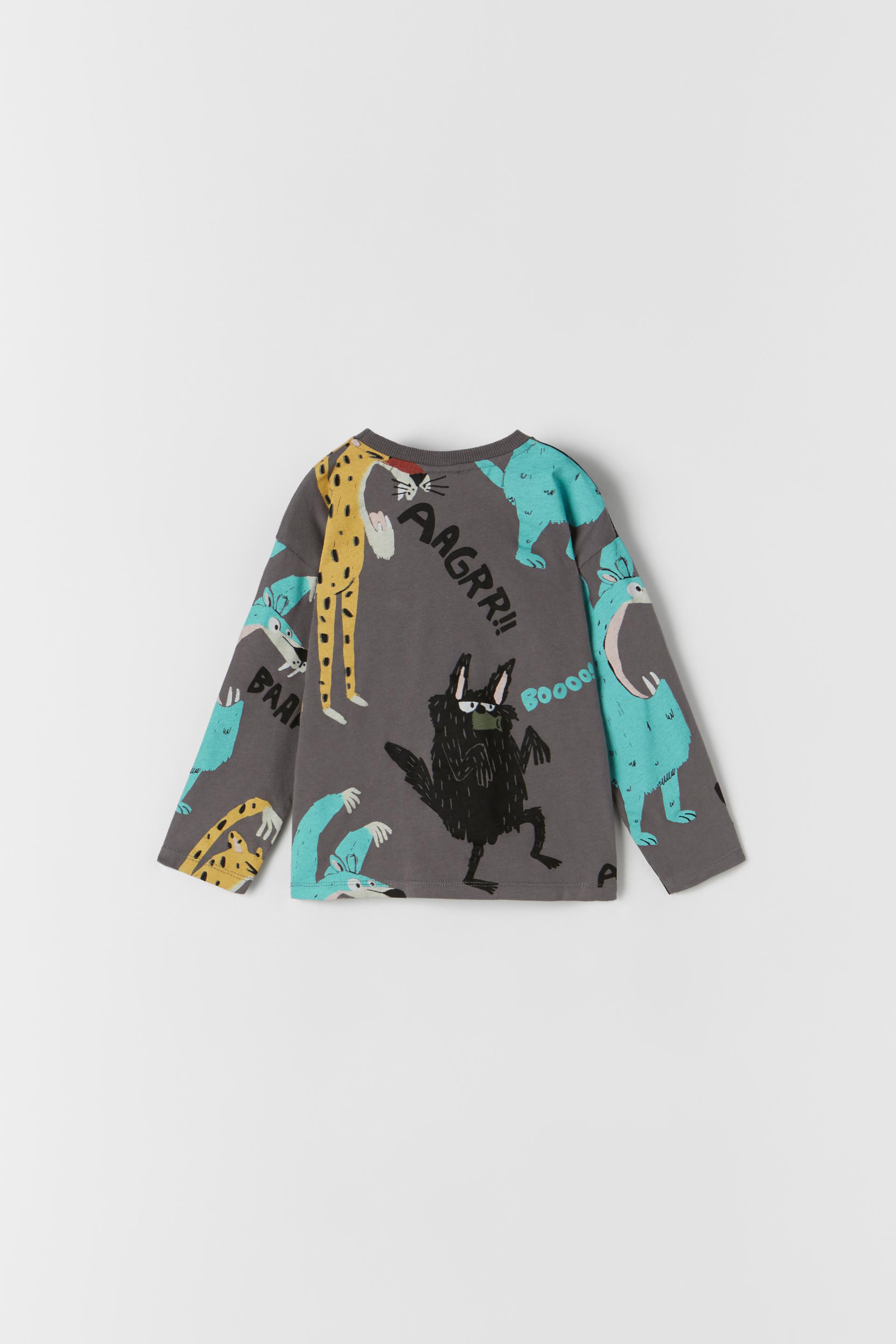 MONSTER T-SHIRT - Mid-grey | ZARA Australia