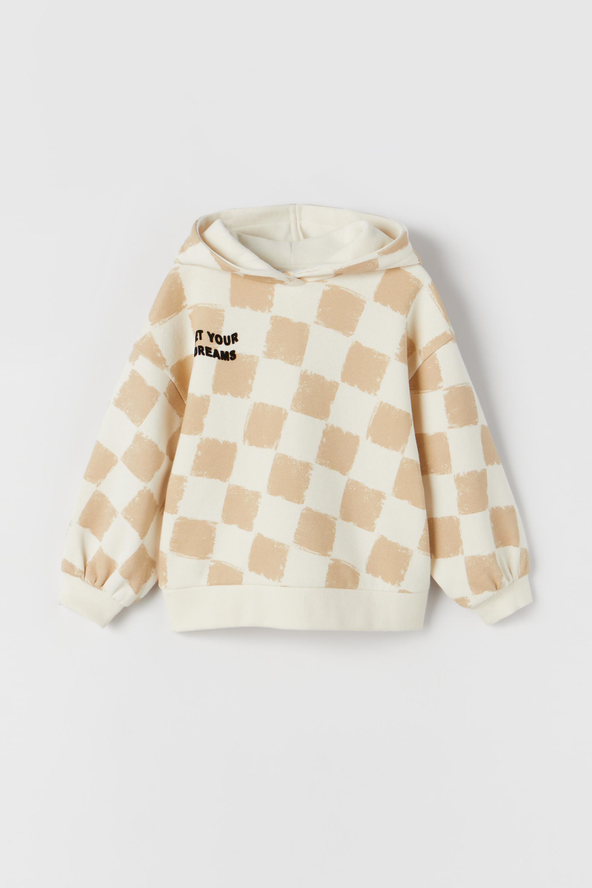 chequered hoodie