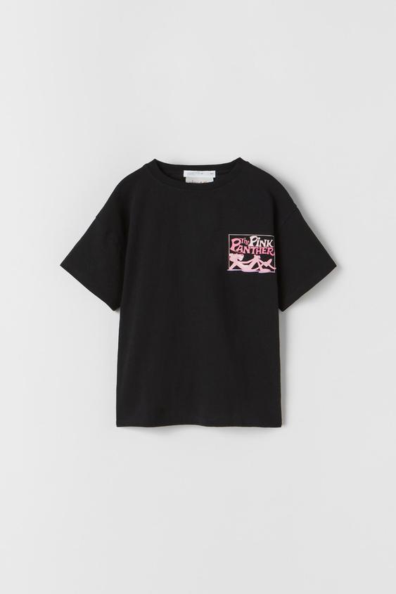 zara camiseta pantera rosa