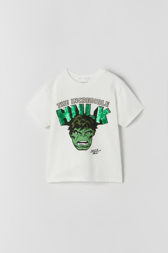 SEQUINNED HULK © MARVEL T-SHIRT - Ice 