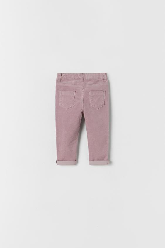 PANTALÓN PANA SLIM - Rosa / Malva | ZARA Chile