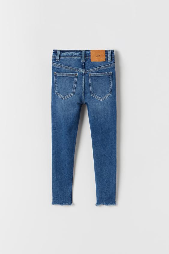 RIPPED SKINNY JEANS PREMIUM - Blue | ZARA United States