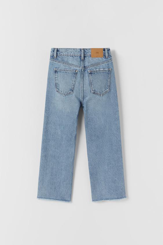 Straight Leg Ankle Length Jeans Blue Zara United States Straight Leg Ankle Length Jeans Blue Zara United States