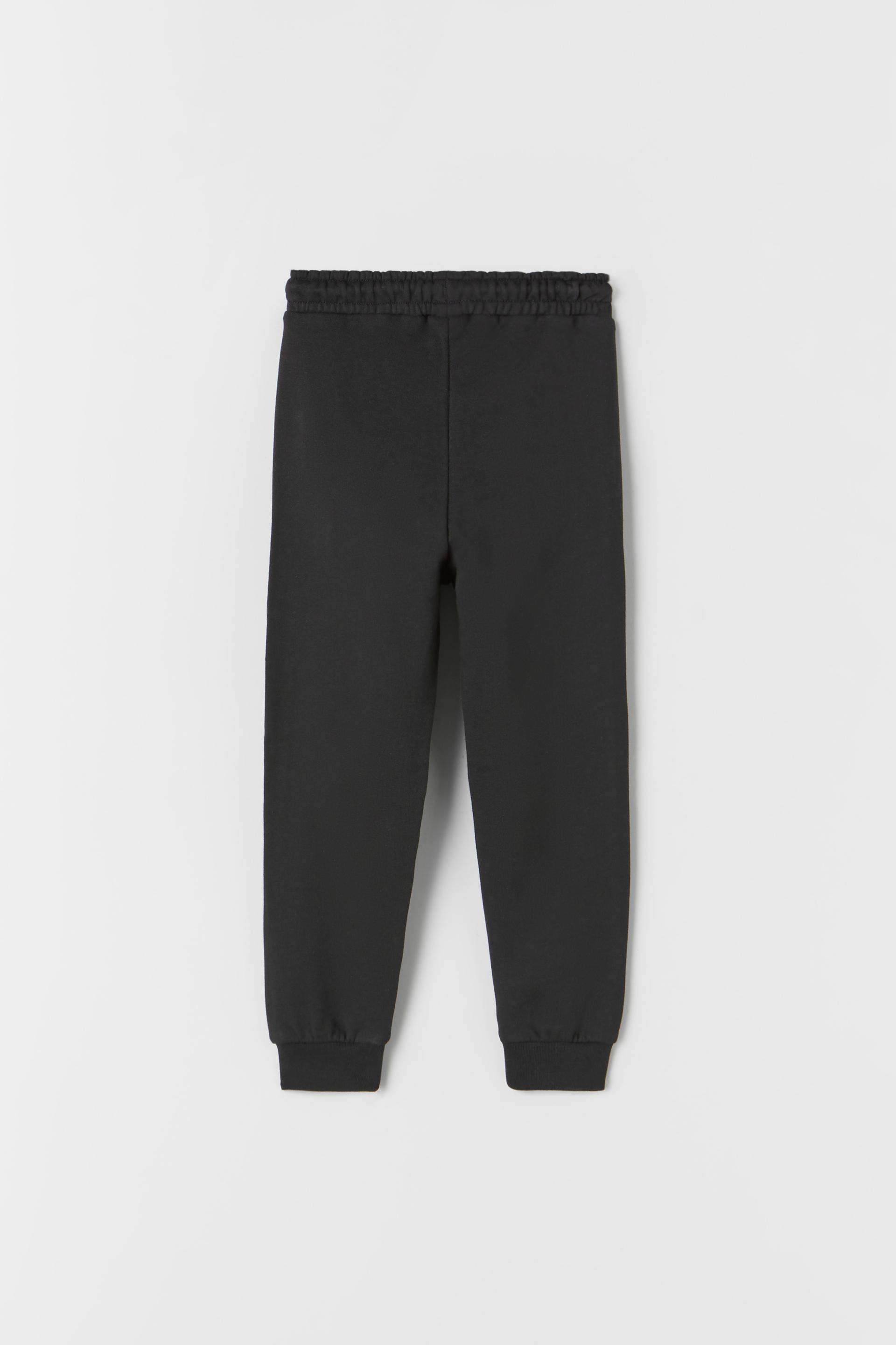 PLUSH UTILITY TROUSERS - Black | ZARA 