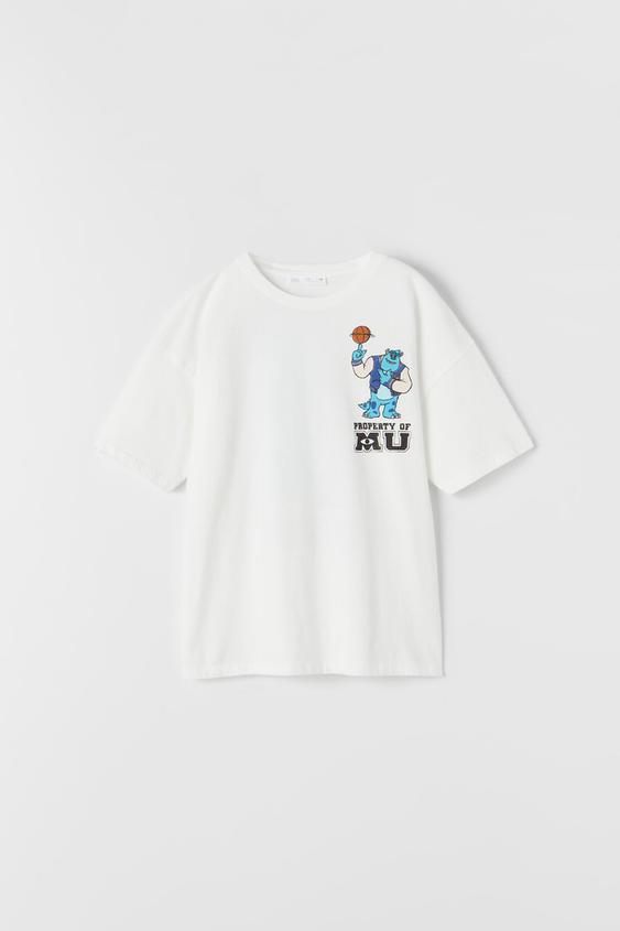 モンスターズ ワーク C Disney tシャツ ホワイト Zara Japan 日本 モンスターズ ワーク C Disney tシャツ ホワイト Zara Japan 日本