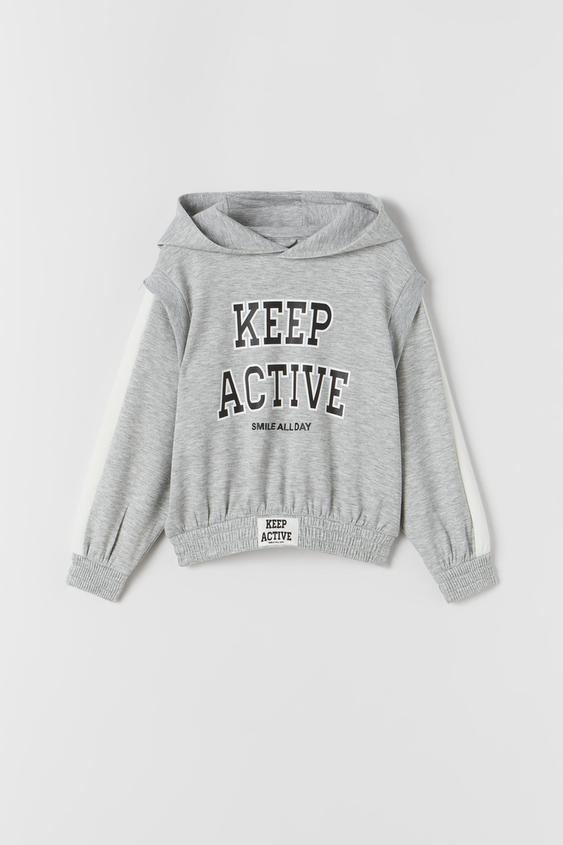 SUDADERA KEEP ACTIVE - Gris vigoré | ZARA Chile