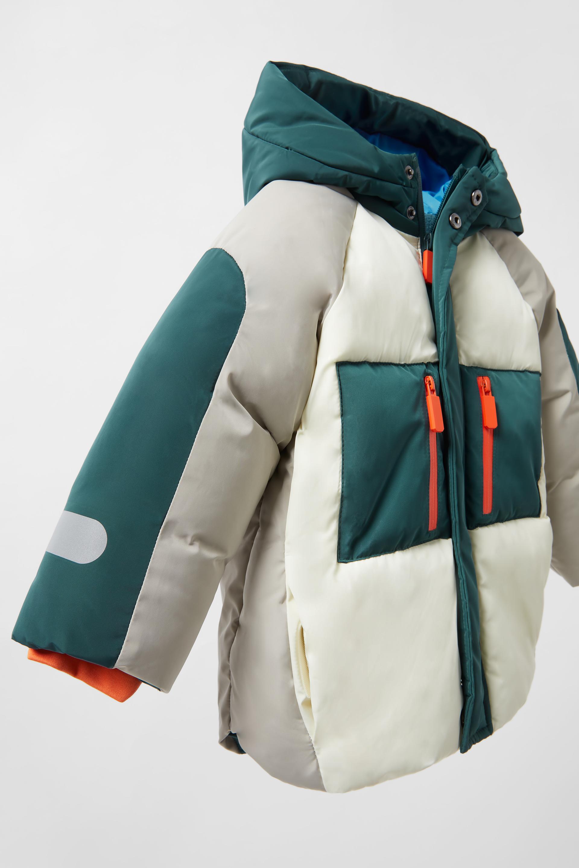 zara colour block jacket