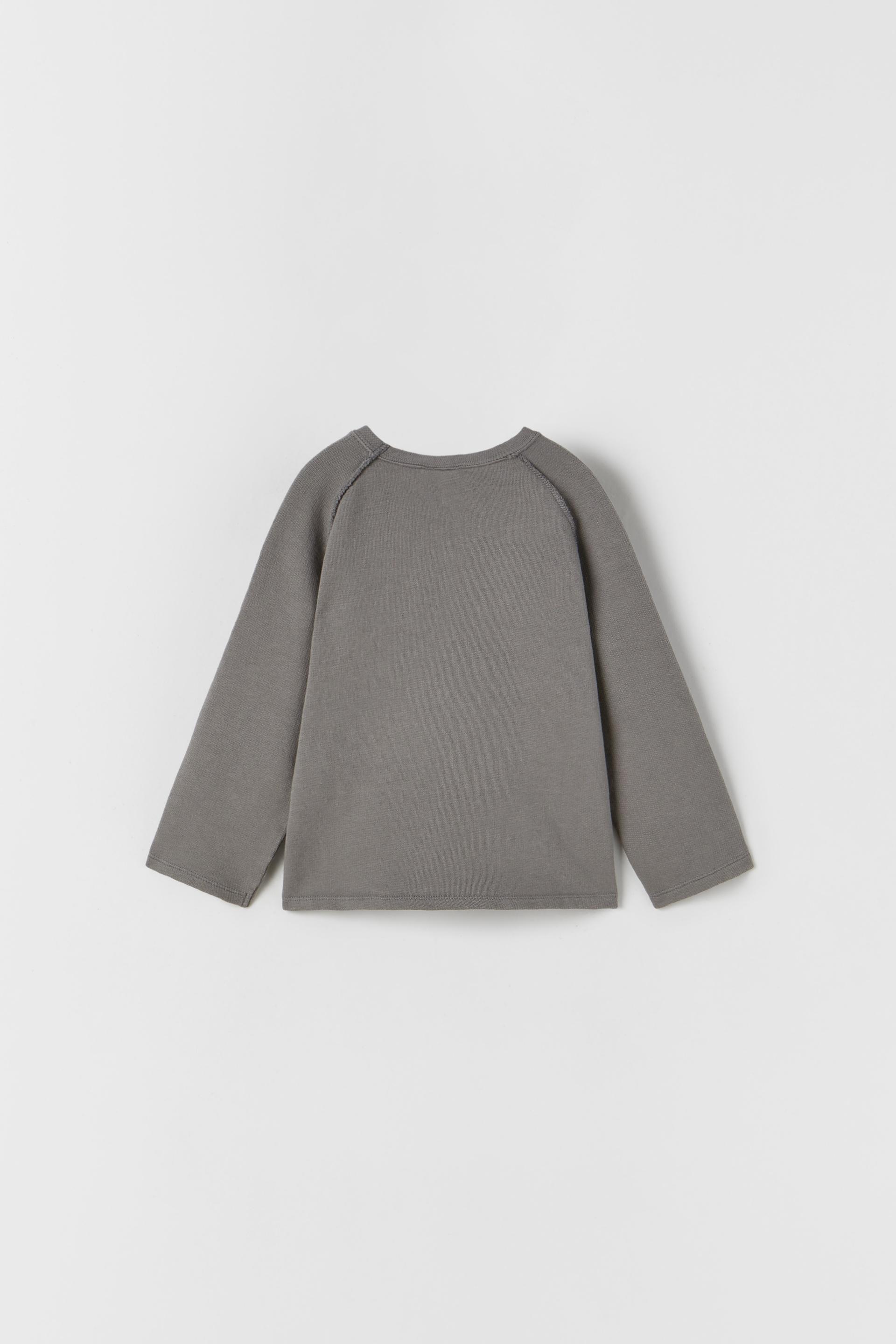 zara slogan jumper