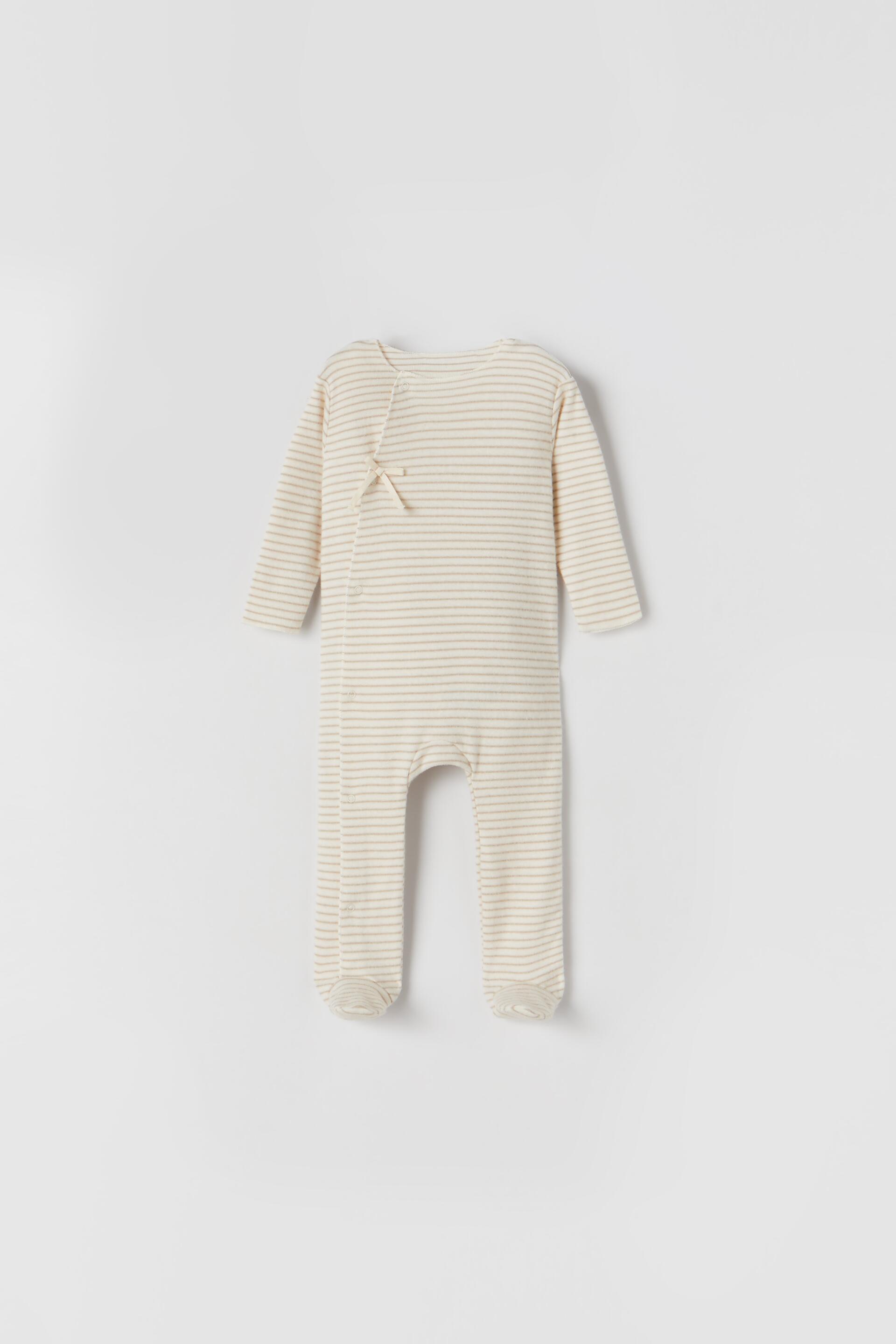STRIPED JUMPSUIT - Light ecru | ZARA 