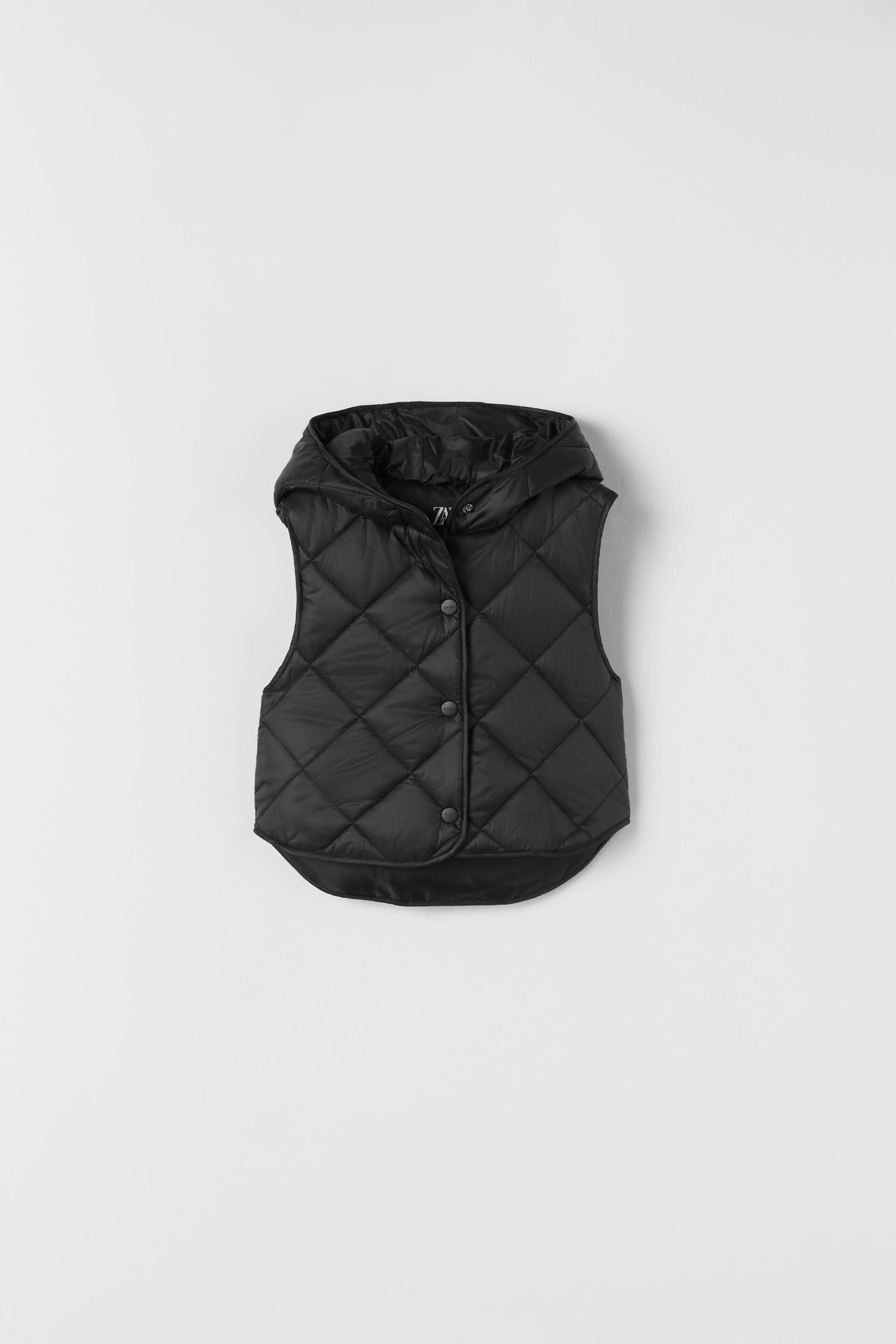 Doudoune Sans Manches Courte Noir Zara France Doudoune Sans Manches Courte Noir Zara France