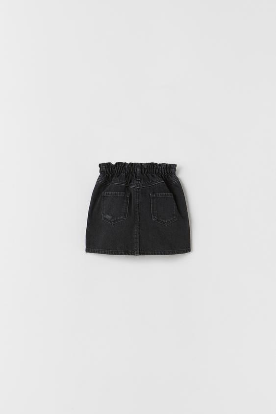 next black paperbag skirt
