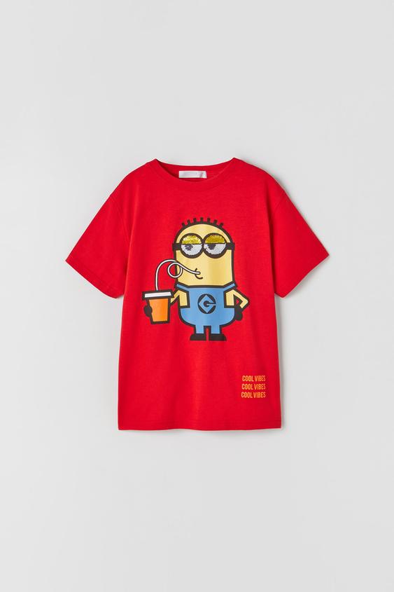 T-SHIRT MIT PAILLETTENDETAILS – MINIONS 