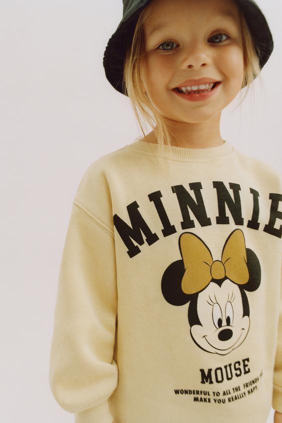 ミニーマウス C ディズニー ワンピース ライトイエロー Zara Japan 日本 ミニーマウス C ディズニー ワンピース ライトイエロー Zara Japan 日本