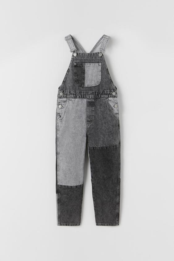 Grey denim overalls Outlet