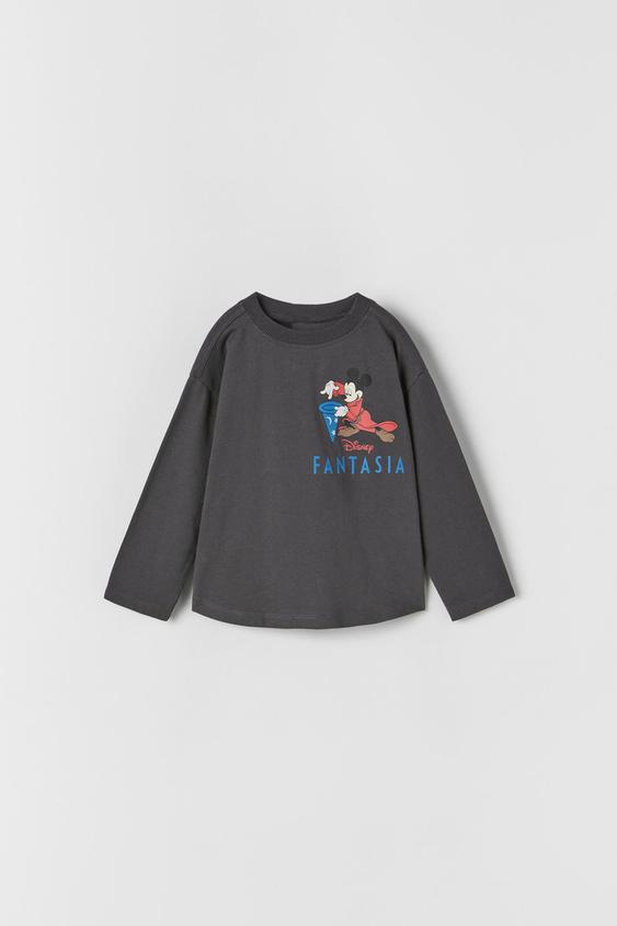 ミッキーマウス C ディズニー Tシャツ ブラック Zara Japan 日本