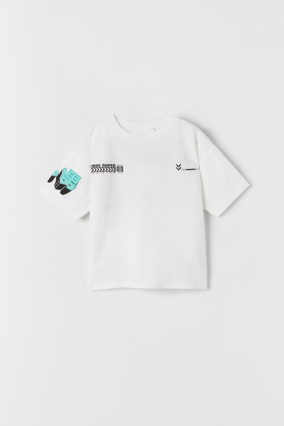 ANIME T-SHIRT - Oyster White | ZARA 