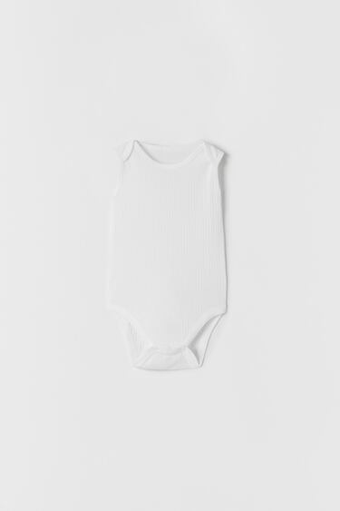 Image 0 of BABY/ 3-PACK OF SLEEVELESS ROUND NECK BODYSUITS from Zara