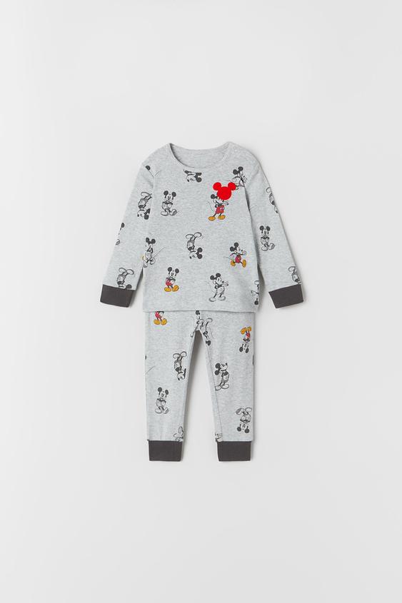 BABY/ PIJAMA FLOCK MICKEY MOUSE © DISNEY - Gris | ZARA Chile