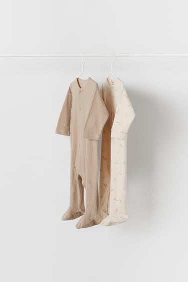 TWO-PACK OF ANIMAL SLEEPSUITS