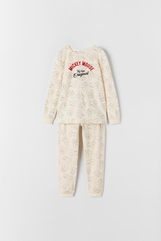 ミッキーマウス C ディズニー パジャマ エクリュ Zara Japan 日本 ミッキーマウス C ディズニー パジャマ エクリュ Zara Japan 日本