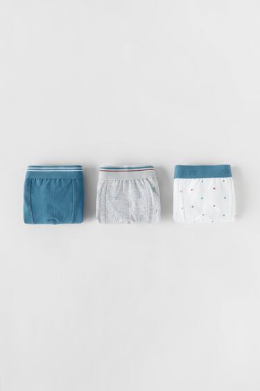 PACK OF THREE PAIRS OF STRIPED BOXERS