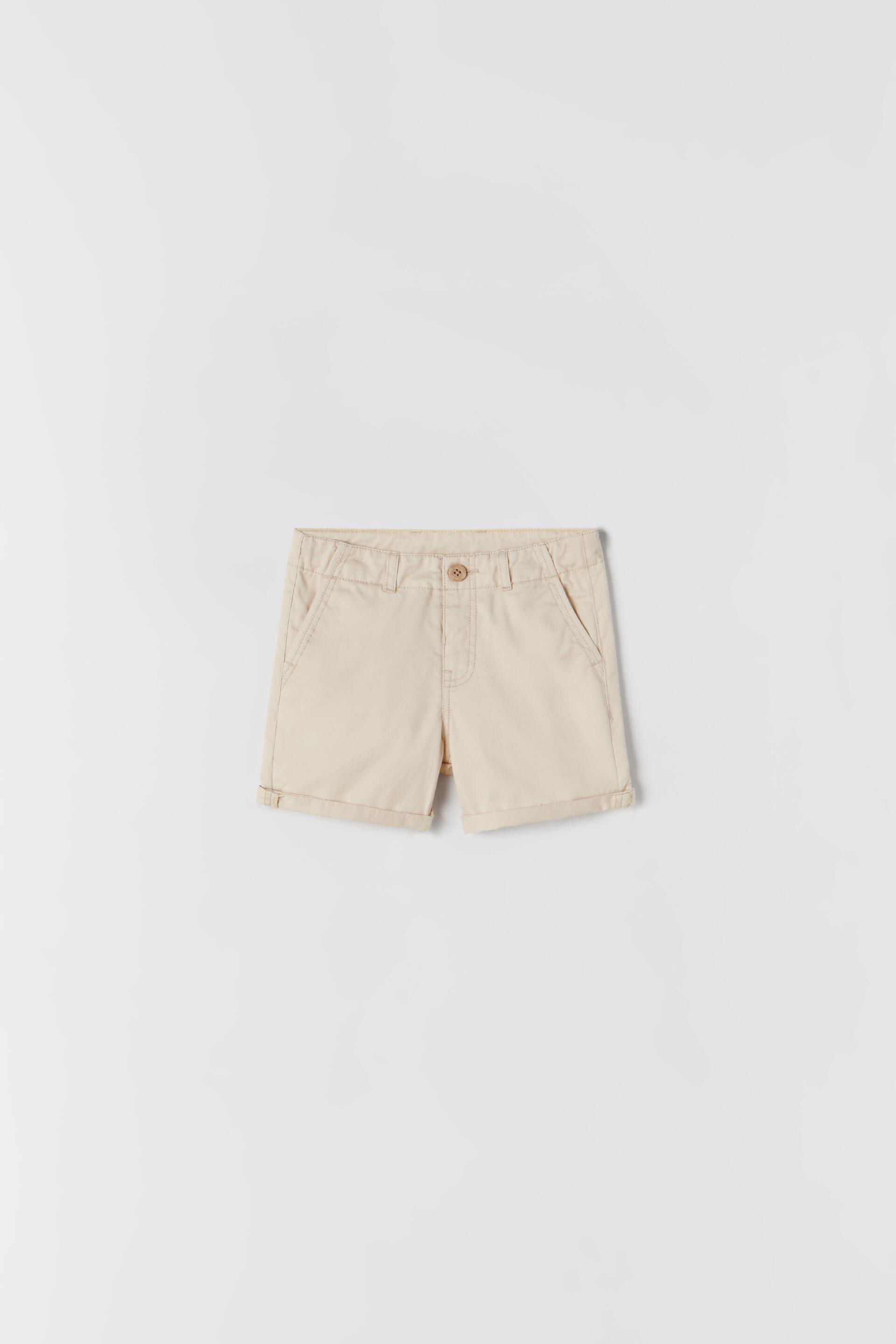 CHINO-STYLE BERMUDA SHORTS - Natural 