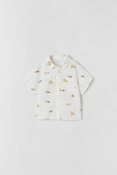 camisa zara infantil