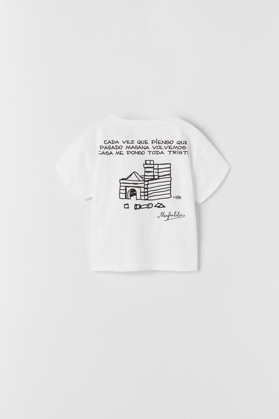 MAFALDA © QUINO FADED-EFFECT T-SHIRT 