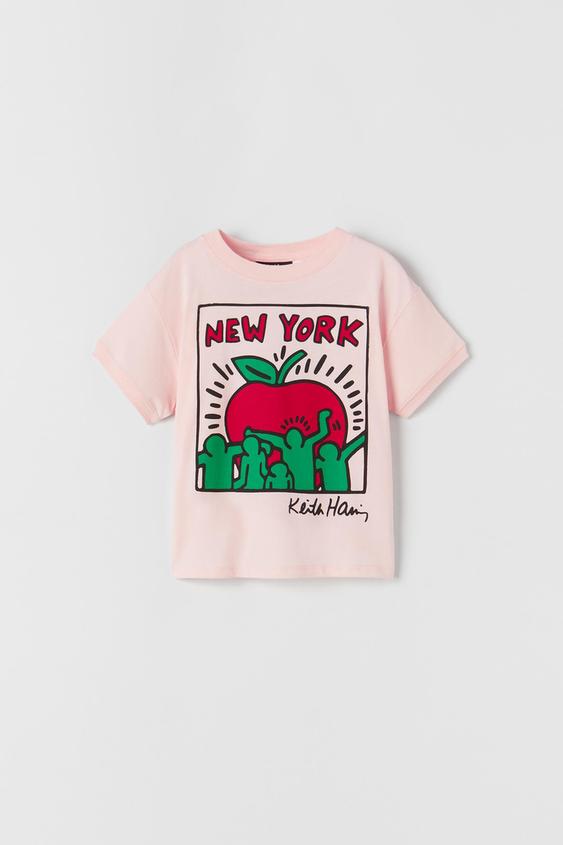 KEITH HARING ™ T-SHIRT - Pastel pink