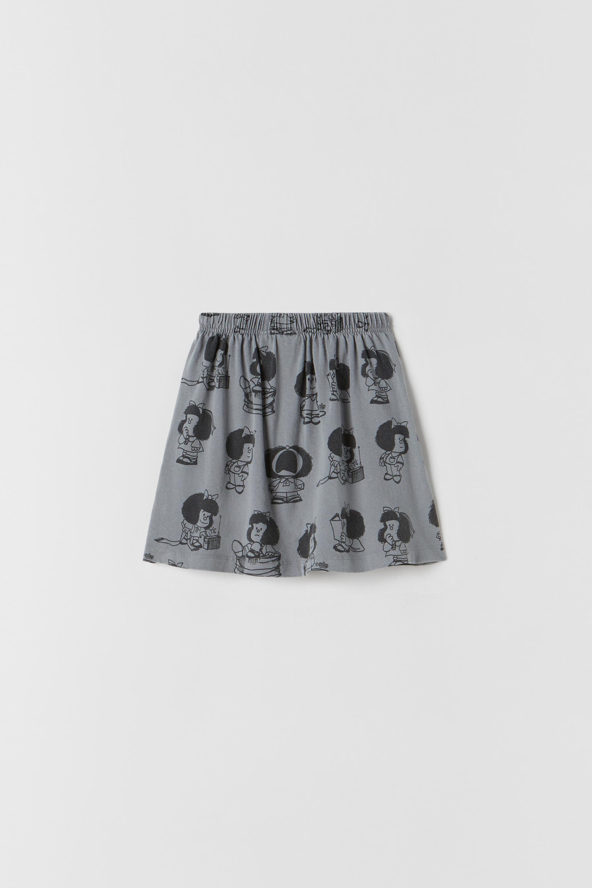 MAFALDA © QUINO SKIRT - Anthracite grey 
