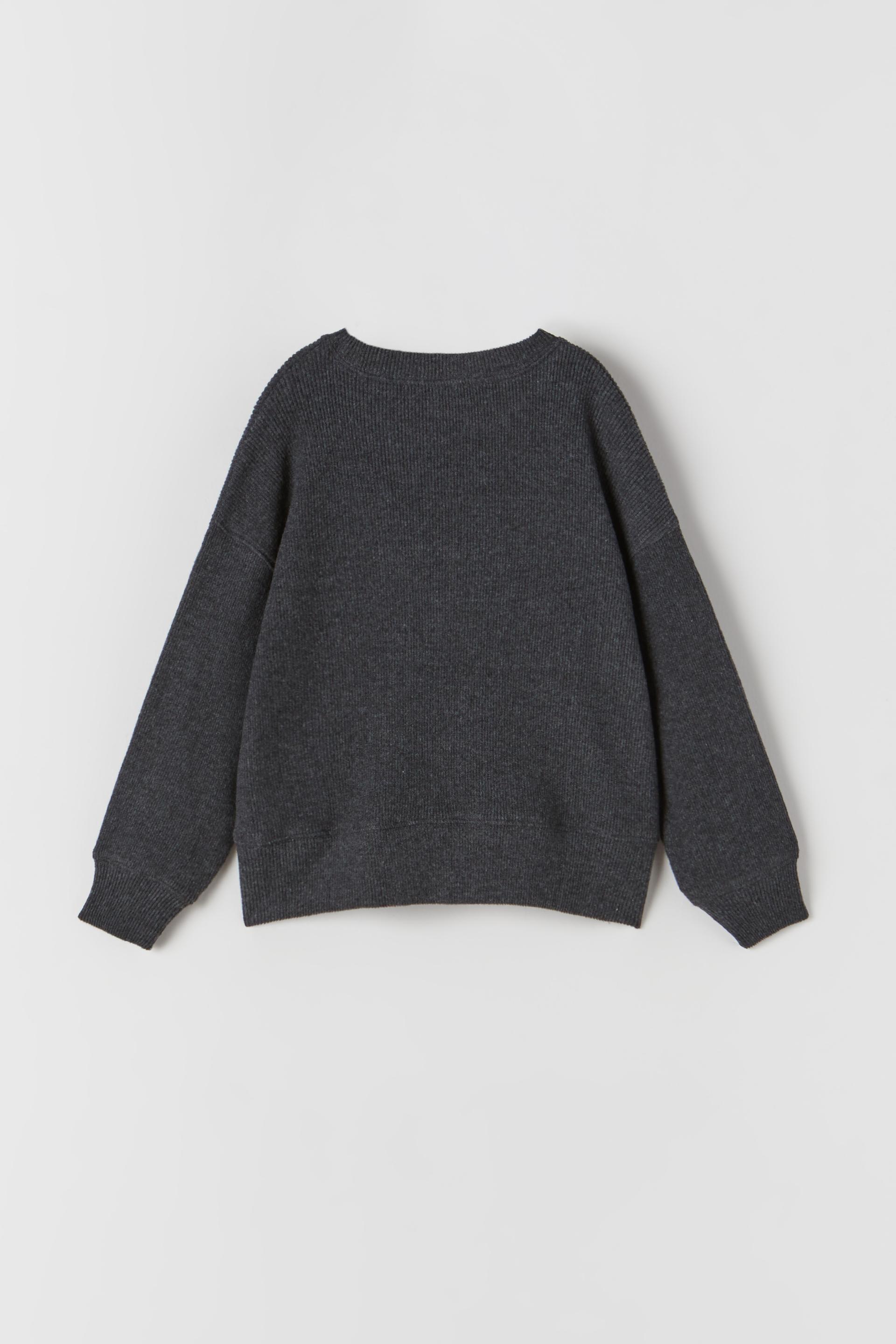 RIBBED T-SHIRT - Grey marl | ZARA Australia