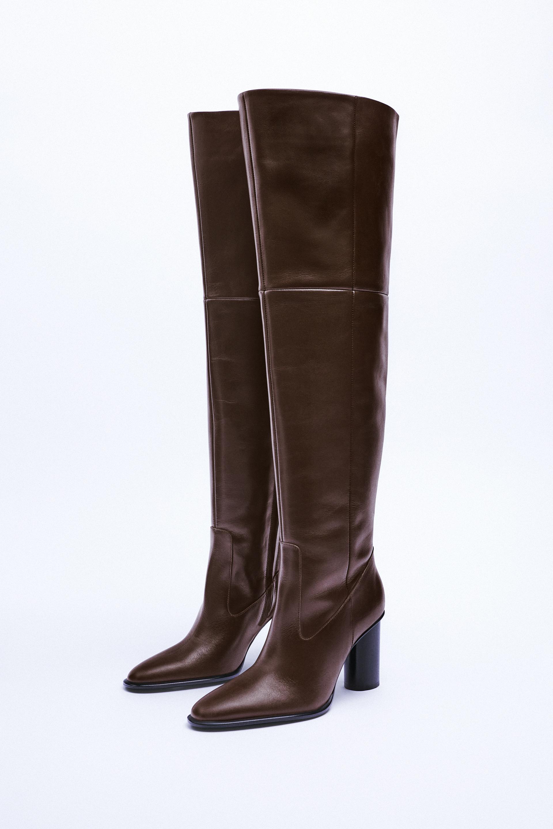 BOTA PIEL TACÓN ALTA