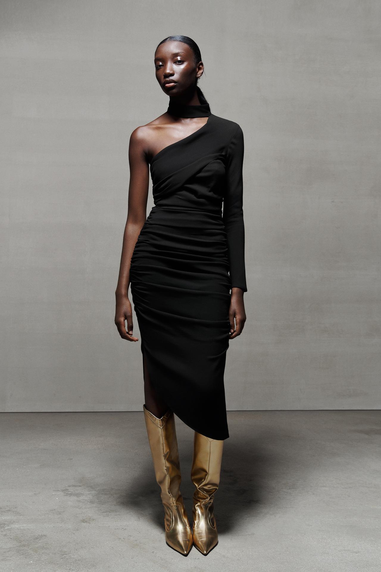 Zara GOLDEN LEATHER BOOTS, £179