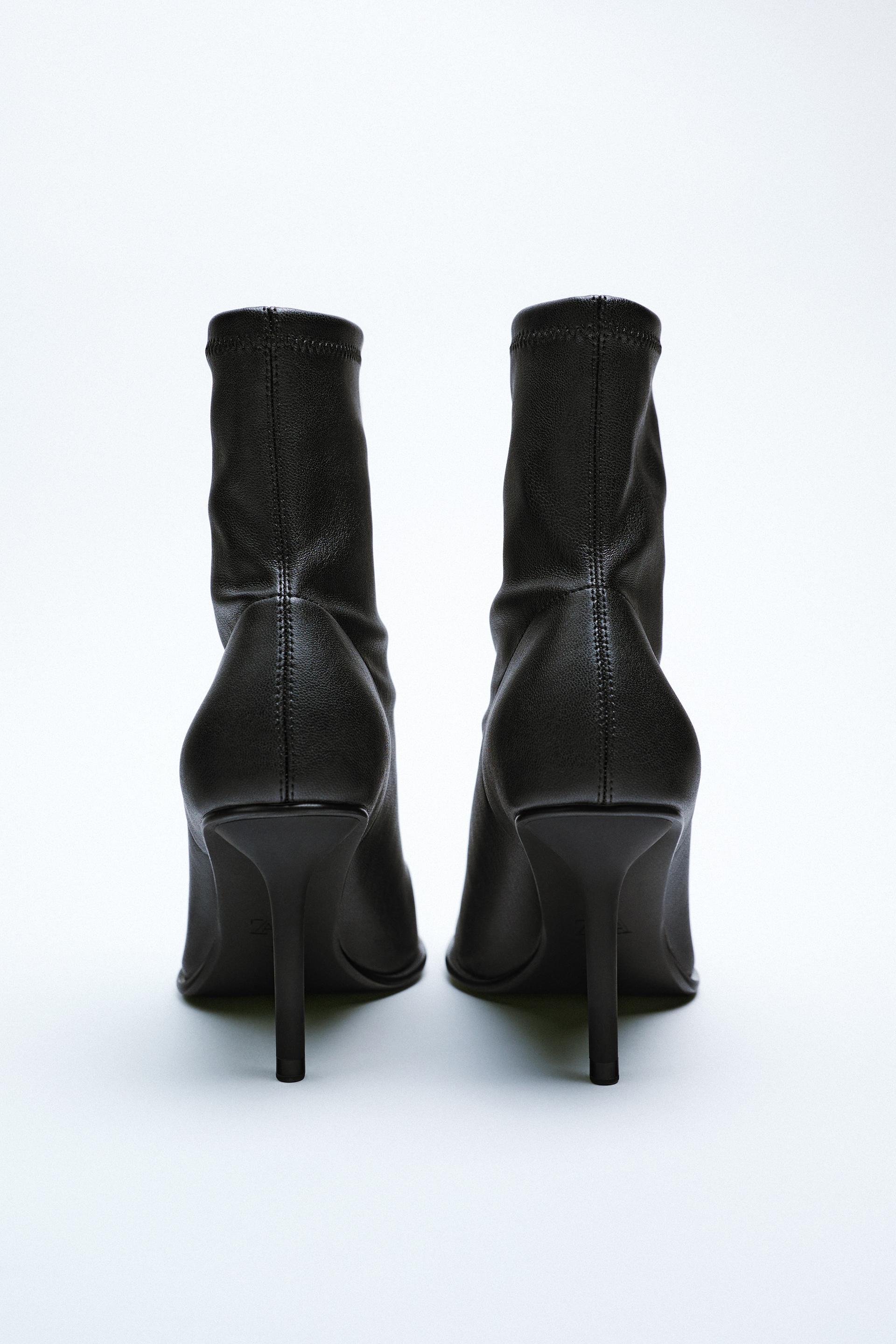 BOTÍN TACÓN ELÁSTICO - Negro | ZARA España