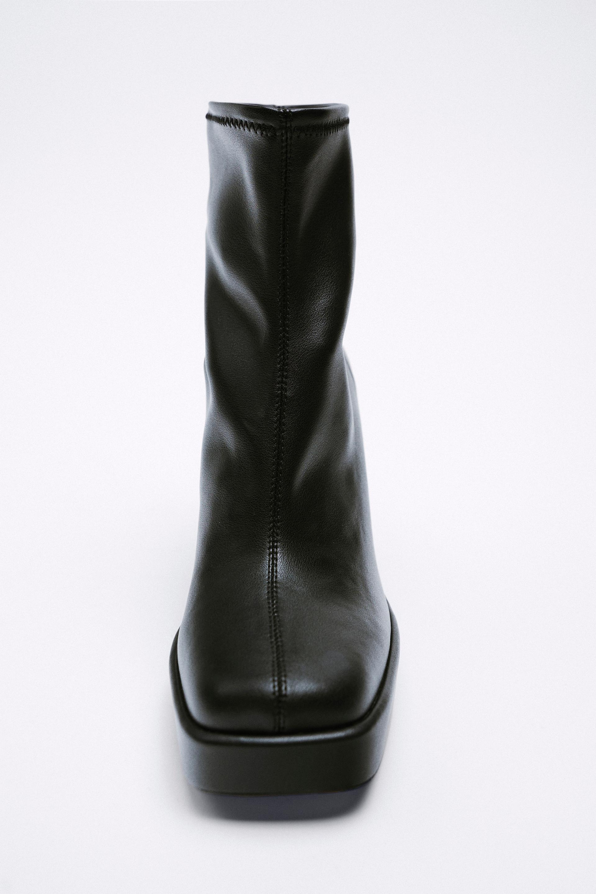 zara platform booties