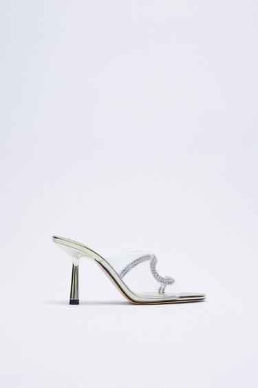 zara clear heels