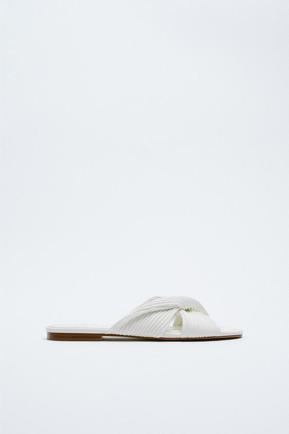 sandales plates luxe