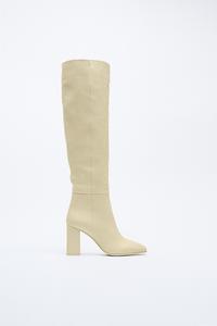 zara boots white