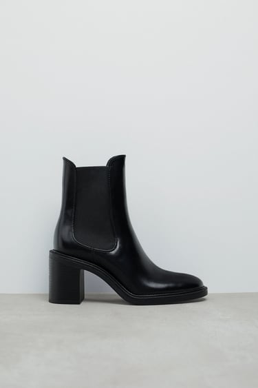 Image 0 of WIDE HEEL ANKLE BOOT from Zara